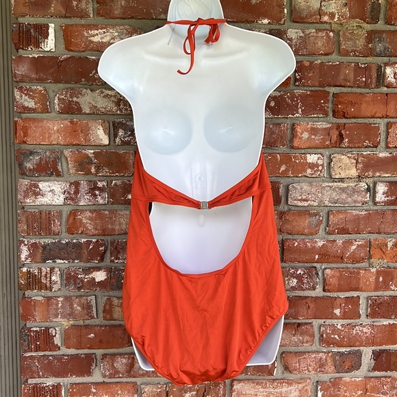 Niptuck swim rust one piece swimsuit size 12 - Picture 3 of 7